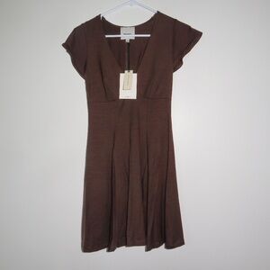 Reformation Olivia Knit Dress. Color: Mole. Size: XS. NWT